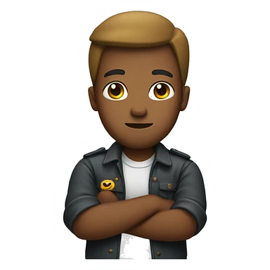 Arms folded  sticker