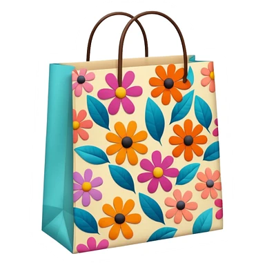 aesthetic shopping bag sticker