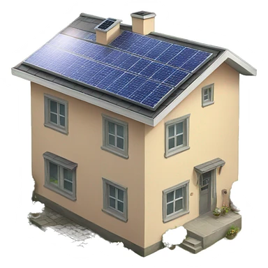 solar house sticker