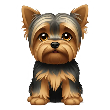 Yorkie sad sticker