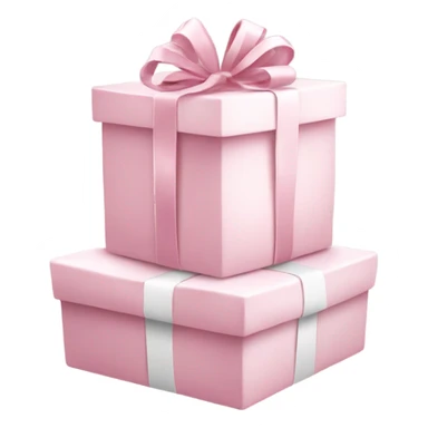 Light pink Christmas gifts under a white Christmas tree  sticker