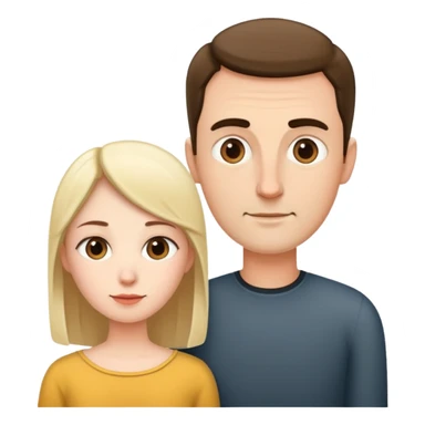 Short wife next to tall husband sticker