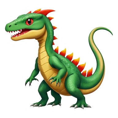 Grovyle-Salandit-Sandile-fusion sticker