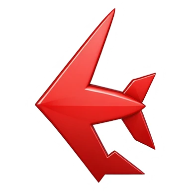 generate the red arrow up sticker