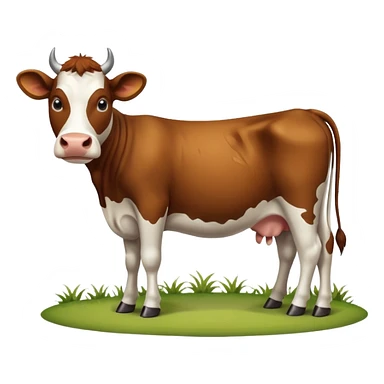 High resolution of A cow sticker