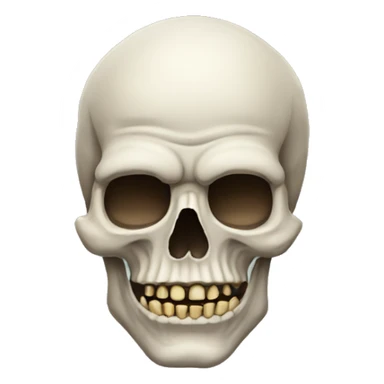 ugly skull emoji sticker