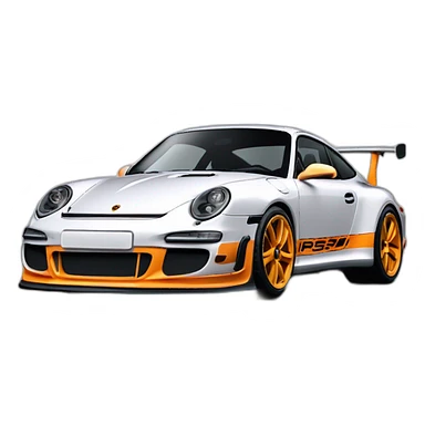 porshe 993 GT3RS performance sticker
