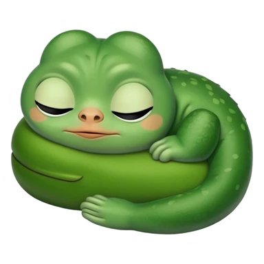 Sleeping pepe sticker