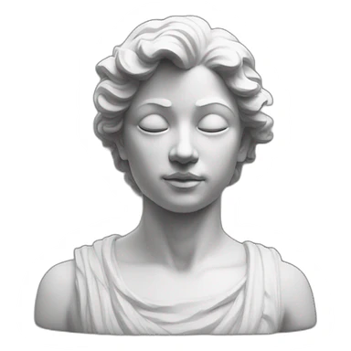 Statue moderne chock  sticker