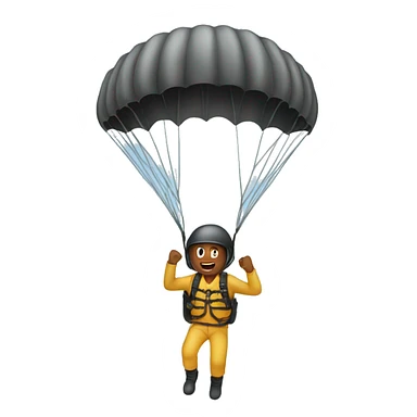 A man Parachuting  sticker