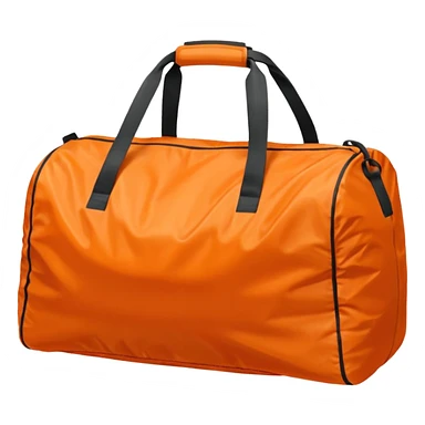 sac de sport orange sans motif sticker