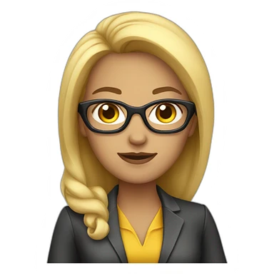 super hero female manager sticker