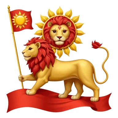 پرچم شیر و خورشید ایران sticker