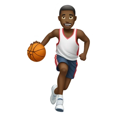 Basketball running sticker