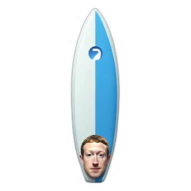 Mark Zuckerberg on hover surfboard sticker