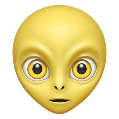 alien with yellow skin sticker