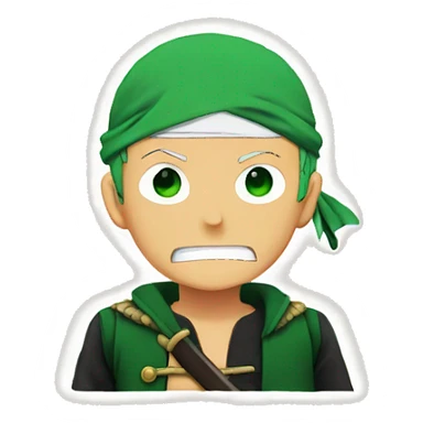 Zoro anime sticker