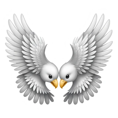 Wings emoji left and right sticker