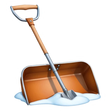 snow shovel object icon, metal snow shovel with wooden handle, winter equipment, glossy highlights, 3D cartoon, mobile game icon style, centered, clean background, no text, no watermark

 sticker