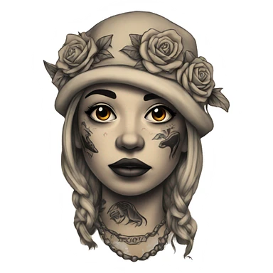 American traditional tattoo sticker