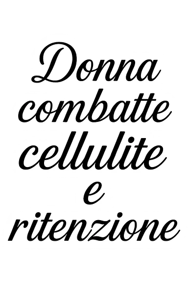 Donna combatte cellulite e ritenzione sticker