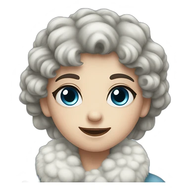 Schneewittchen blaue Augen sticker