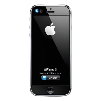 black iphone 5 sticker