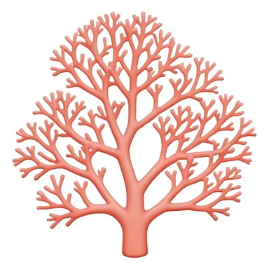 Light pink coral sticker