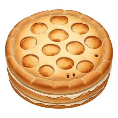 round focaccia without seasoning sticker