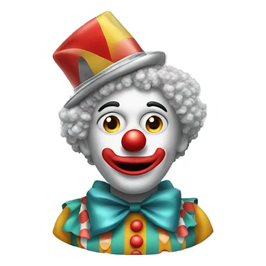 Clown with tinfoil hat sticker