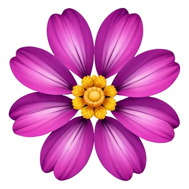 A vibrant, colorful flower sticker