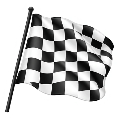 checkered racing flag sticker