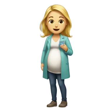 Pregnant test sticker