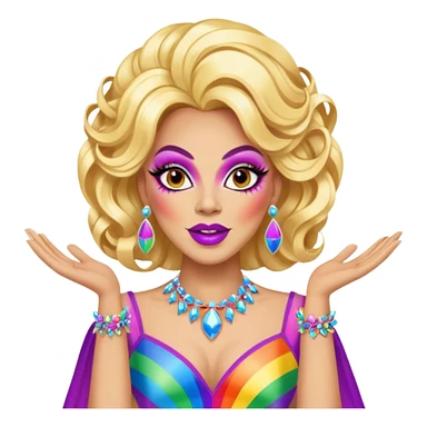 drag queen pride sticker