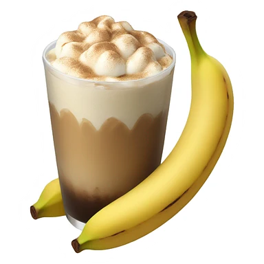 coffee banana graham float sticker