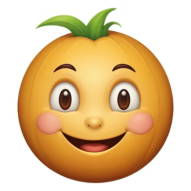 Cornball with brown smiling head on top sticker