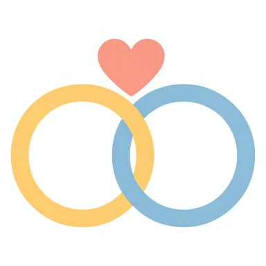 wedding rings sticker