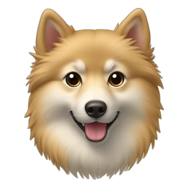 Spitz nain de Poméranie beige sticker