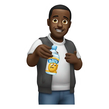 PDIDDY holding baby oil sticker