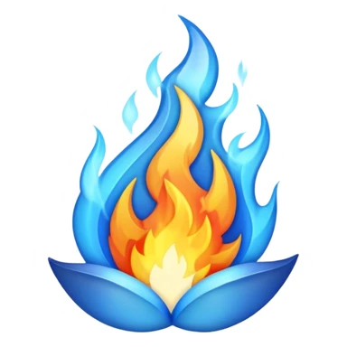 Llama de fuego azul sticker