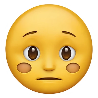 Yellow emoji circle face giving side eye sticker