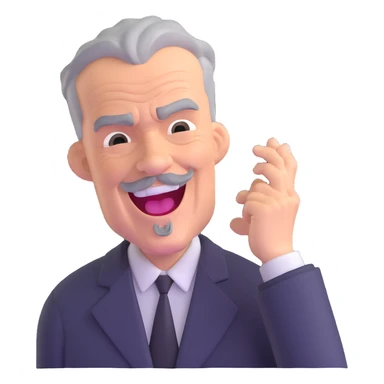J. Jonah Jameson from Spider-Man laughing sticker