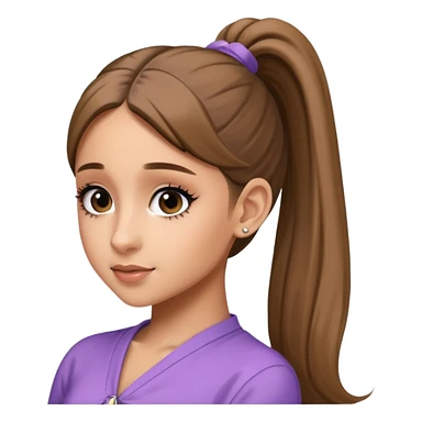ariana grande ponytail 2025 sticker