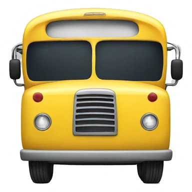 Short yellow bus sticker