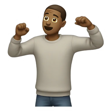 Homme qui dab sticker