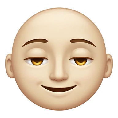 A smiling face with half-closed eyes, dilated pupils, and a relaxed grin - looking very stoned and high sticker