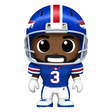 Bills football player sticker
