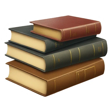 Vintage stack of books sticker