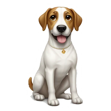 DOG WITH WHITE DRESS sticker
