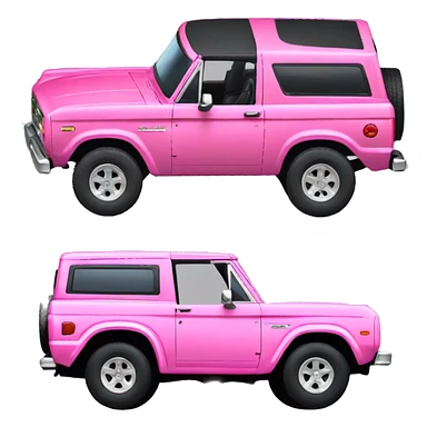 Pink ford bronco sticker